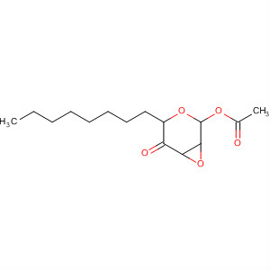 3,7-Dioxabicyclo[4.1.0]heptan-5-one, 2-(acetyloxy)-4-octyl-