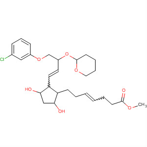 4-Heptenoic acid,7-[2-[4-(3-chlorophenoxy)-3-[(tetrahydro-2H-pyran-2-yl)oxy]-1-butenyl]-3,5-dihydroxycyclopentyl]-, methyl ester