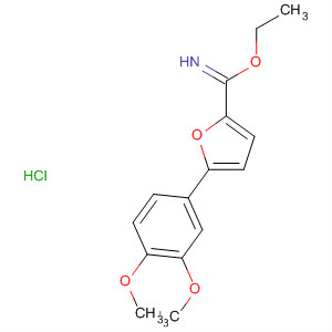 2-Furancarboximidic acid, 5-(3,4-dimethoxyphenyl)-, ethyl ester,hydrochloride