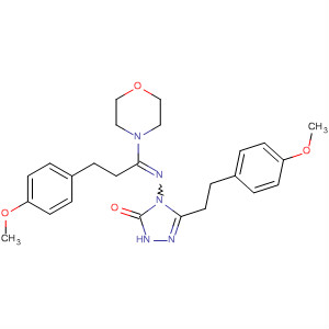 Morpholine,4-[1-[[1,5-dihydro-3-[2-(4-methoxyphenyl)ethyl]-5-oxo-4H-1,2,4-triazol-4-yl]imino]-3-(4-methoxyphenyl)propyl]-