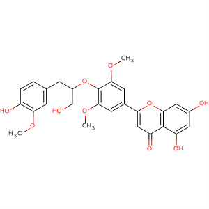 4H-1-Benzopyran-4-one,5,7-dihydroxy-2-[4-[2-hydroxy-1-[(4-hydroxy-3-methoxyphenyl)methyl]ethoxy]-3,5-dimethoxyphenyl]-