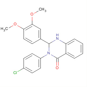 4(1H)-Quinazolinone,3-(4-chlorophenyl)-2-(3,4-dimethoxyphenyl)-2,3-dihydro-