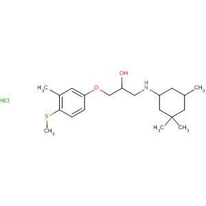 2-Propanol,1-[3-methyl-4-(methylthio)phenoxy]-3-[(3,3,5-trimethylcyclohexyl)amino]-,hydrochloride