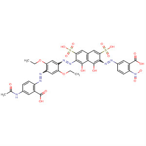 Benzoic acid,5-(acetylamino)-2-[[4-[[7-[(3-carboxy-4-nitrophenyl)azo]-1,8-dihydroxy-3,6-disulfo-2-naphthalenyl]azo]-2,5-diethoxyphenyl]azo]-