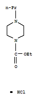1-piperazinecarboxylic acid, 4-propyl-, ethyl ester, hydrochloride (1:1)