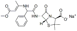 sodium [2S-[2alpha,5alpha,6beta(S*)]]-6-[[[(3-methoxy-1-methyl-3-oxoprop-1-enyl)amino]phenylacetyl]amino]-3,3-dimethyl-7-oxo-4-thia-1-azabicyclo[3.2.0]heptane-2-carboxylate