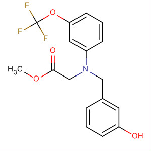 Glycine, N-[(3-hydroxyphenyl)methyl]-N-[3-(trifluoromethoxy)phenyl]-,methyl ester