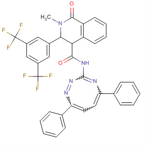 4-Isoquinolinecarboxamide,3-[3,5-bis(trifluoromethyl)phenyl]-N-(5,8-diphenyl-1,2,4-triazocin-3-yl)-1,2,3,4-tetrahydro-2-methyl-1-oxo-