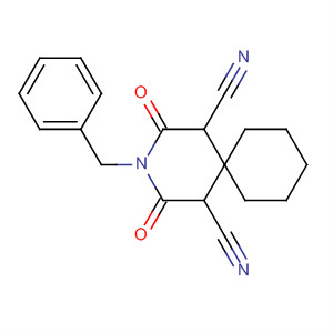 3-Azaspiro[5.5]undecane-1,5-dicarbonitrile,2,4-dioxo-3-(phenylmethyl)-