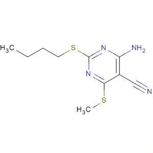 5-Pyrimidinecarbonitrile, 4-amino-2-(butylthio)-6-(methylthio)-