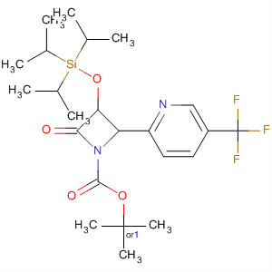 1-Azetidinecarboxylic acid,2-oxo-4-[5-(trifluoromethyl)-2-pyridinyl]-3-[[tris(1-methylethyl)silyl]oxy]-,1,1-dimethylethyl ester, (3R,4S)-