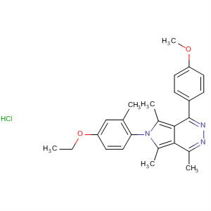 6H-Pyrrolo[3,4-d]pyridazine,6-(4-ethoxy-2-methylphenyl)-1-(4-methoxyphenyl)-4,5,7-trimethyl-,monohydrochloride