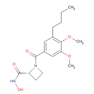 2-Azetidinecarboxamide, 1-(3-butyl-4,5-dimethoxybenzoyl)-N-hydroxy-,(2R)-