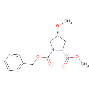 1,2-Pyrrolidinedicarboxylic acid, 4-methoxy-, 2-methyl 1-(phenylmethyl)ester, (2R,4R)-