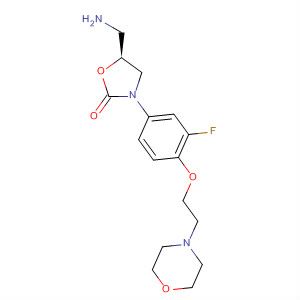 2-Oxazolidinone,5-(aminomethyl)-3-[3-fluoro-4-[2-(4-morpholinyl)ethoxy]phenyl]-, (5S)-