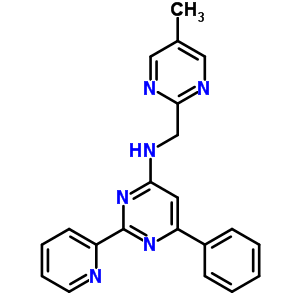 N-[(5-methylpyrimidin-2-yl)methyl]-6-phenyl-2-pyridin-2-ylpyrimidin-4-amine