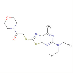 Morpholine,4-[[[5-(diethylamino)-7-methylthiazolo[5,4-d]pyrimidin-2-yl]thio]acetyl]-