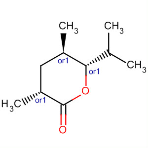 2H-Pyran-2-one, tetrahydro-3,5-dimethyl-6-(1-methylethyl)-,
(3R,5R,6S)-rel-