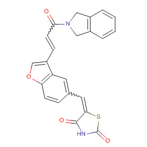 1H-Isoindole,2-[3-[5-[(2,4-dioxo-5-thiazolidinylidene)methyl]-3-benzofuranyl]-1-oxo-2-propenyl]-2,3-dihydro-
