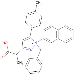 1H-Pyrazole-3-propanoic acid,5-(4-methylphenyl)-a-2-naphthalenyl-1-(phenylmethyl)-
