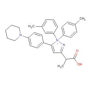 1H-Pyrazole-3-propanoic acid,a-(3-methylphenyl)-1-(4-methylphenyl)-5-[4-(1-piperidinyl)phenyl]-