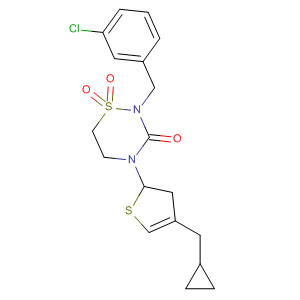 2H-Thieno[3,4-e]-1,2,4-thiadiazin-3(4H)-one,2-[(3-chlorophenyl)methyl]-4-(cyclopropylmethyl)-, 1,1-dioxide