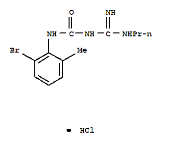 1-(2-bromo-6-methylphenyl)-3-(propylcarbamimidoyl)urea hydrochloride