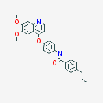 Benzamide, 4-butyl-N-[4-[(6,7-dimethoxy-4-quinolinyl)oxy]phenyl]-