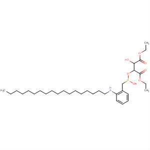 Butanedioic acid,2-hydroxy-3-[[hydroxy[(octadecylamino)phenylmethyl]phosphinyl]oxy]-,diethyl ester, (2S,3S)-