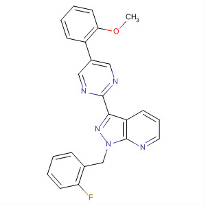 1H-Pyrazolo[3,4-b]pyridine,1-[(2-fluorophenyl)methyl]-3-[5-(2-methoxyphenyl)-2-pyrimidinyl]-