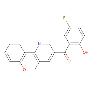Methanone,5H-[1]benzopyrano[4,3-b]pyridin-3-yl(5-fluoro-2-hydroxyphenyl)-