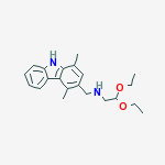 ACETALDEHYDE,2-(((1,4-DIMETHYL-3-CARBAZOLYL)METHYL)AMINO)-,DIETHYL ACETAL