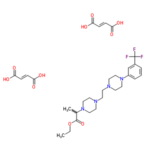 ethyl 2-[4-(2-{4-[3-(trifluoromethyl)phenyl]piperazin-1-yl}ethyl)piperazin-1-yl]propanoate di[(2E)-but-2-enedioate]