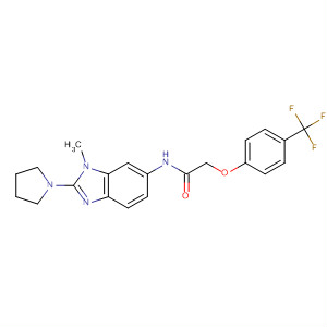 Acetamide,N-[1-methyl-2-(1-pyrrolidinyl)-1H-benzimidazol-6-yl]-2-[4-(trifluoromethyl)phenoxy]-