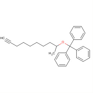 Benzene, 1,1',1''-[(9-decynyloxy)methylidyne]tris-
