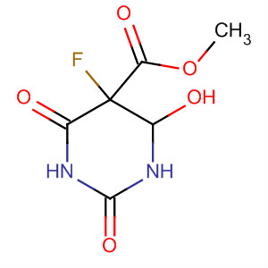 5-Pyrimidinecarboxylic acid, 5-fluorohexahydro-4-hydroxy-2,6-dioxo-,methyl ester