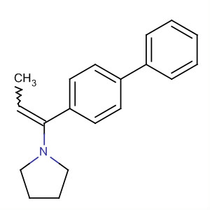 Pyrrolidine, 1-(1-[1,1'-biphenyl]-4-yl-1-propenyl)-