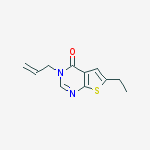 THIENO[2,3-D]PYRIMIDIN-4(3H)-ONE,6-ETHYL-3-(2-ALLYL)-