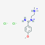 N'-[(Z)-amino(4-methoxyphenyl)methylidene]-N,N-dimethylethane-1,2-diaminium dichloride