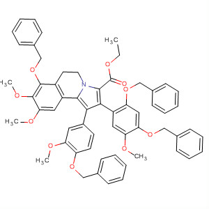Pyrrolo[2,1-a]isoquinoline-3-carboxylic acid,5,6-dihydro-8,9-dimethoxy-2-[5-methoxy-2,4-bis(phenylmethoxy)phenyl]-1-[3-methoxy-4-(phenylmethoxy)phenyl]-7-(phenylmethoxy)-, ethyl ester