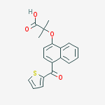 2-methyl-2-[4-(thiophene-2-carbonyl)naphthalen-1-yl]oxypropanoic Acid