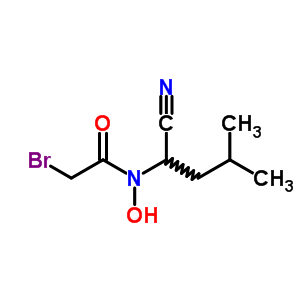 2-bromo-N-(1-cyano-3-methylbutyl)-N-hydroxyacetamide