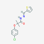 2-(4-chlorophenoxy)-2-methyl-n-(thiophen-2-ylmethylideneamino)propanamide
