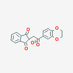 2-(2-(2,3-DIHYDRO-BENZO[B][1,4]DIOXINE-6-YL)-2-OXOETHYL)-2-HYDROXY-1H-INDENE-1,3(2H)-DIONE