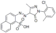 2-[[1-(6-chloro-o-tolyl)-4,5-dihydro-3-methyl-5-oxo-1H-pyrazol-4-yl]azo]naphthalene-1-sulphonic acid