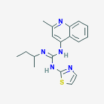 1-SEC-BUTYL-2-(2-METHYL-4-QUINOLYL)-3-(THIAZOL-2-YL)GUANIDINE