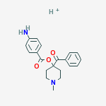 METHANONE,(4-((4-AMINOBENZOYL)OXY)-1-METHYL-PIPERIDIN-4-YL)PHENYL-,CONJUGATE MONO ACID
