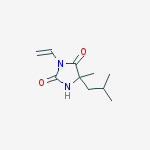 3-ethenyl-5-methyl-5-(2-methylpropyl)imidazolidine-2,4-dione
