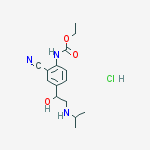 ethyl (2-cyano-4-{1-hydroxy-2-[(1-methylethyl)amino]ethyl}phenyl)carbamate hydrochloride