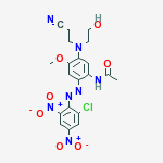 N-(2-((2-CHLORO-4,6-DINITROPHENYL)AZO)-5-((2-CYANOETHYL)(2-HYDROXYETHYL)AMINO)-4-METHOXYPHENYL)ACETAMIDE